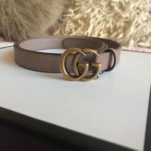 Thin Gucci Belt with GG Buckle 90/36